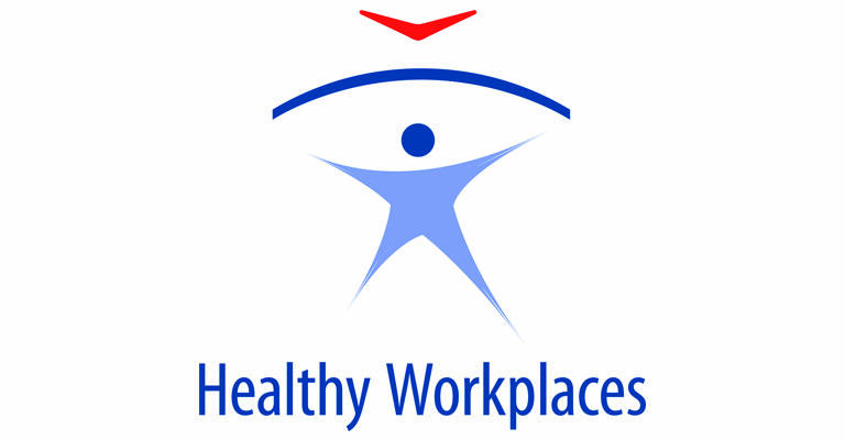 Egészséges munkahelyek logója