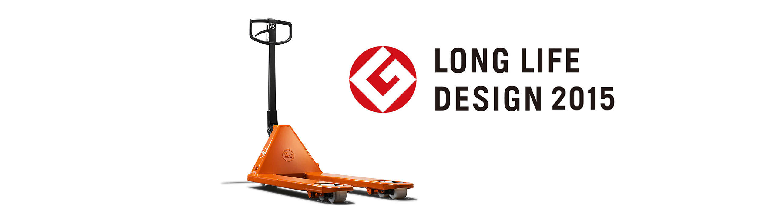 BT Lifter hand pallet truck with logo for Long Life Design