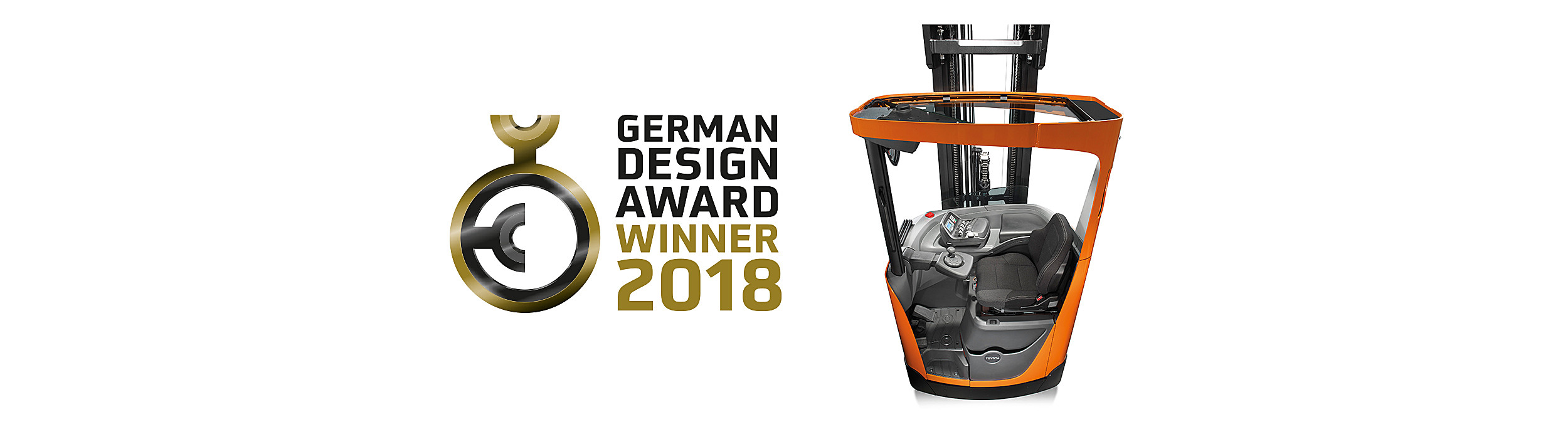 German Design Award Winner 2018 Toyota BT Reflex reach truck