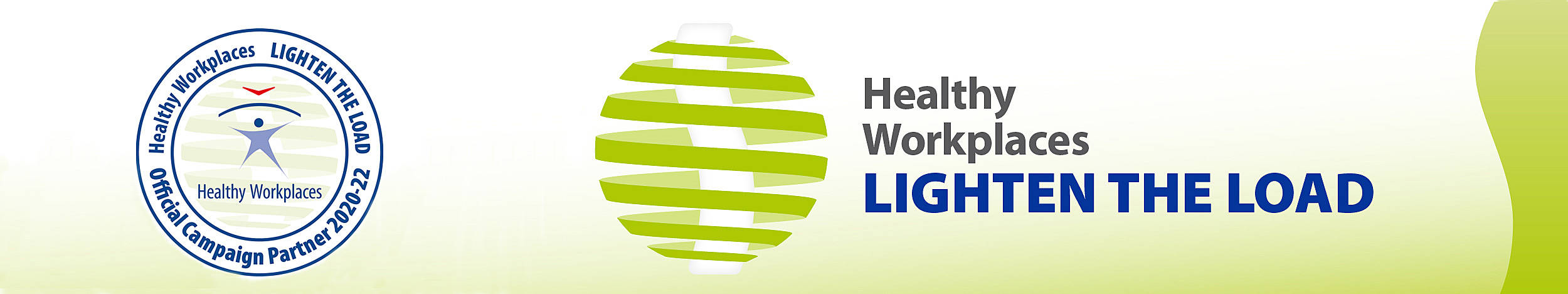 Healthy workplaces - Lighten the load banner