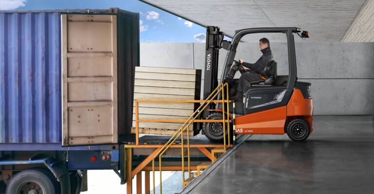 EC counterbalanced truck loading