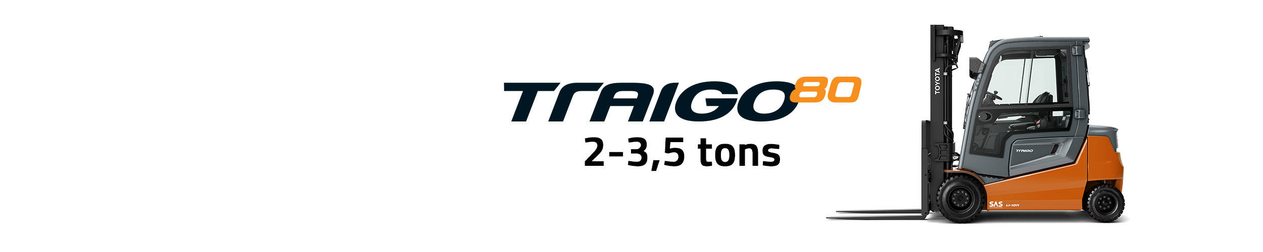 Toyota Traigo80 2-3,5 tons elektrisk gaffeltruck