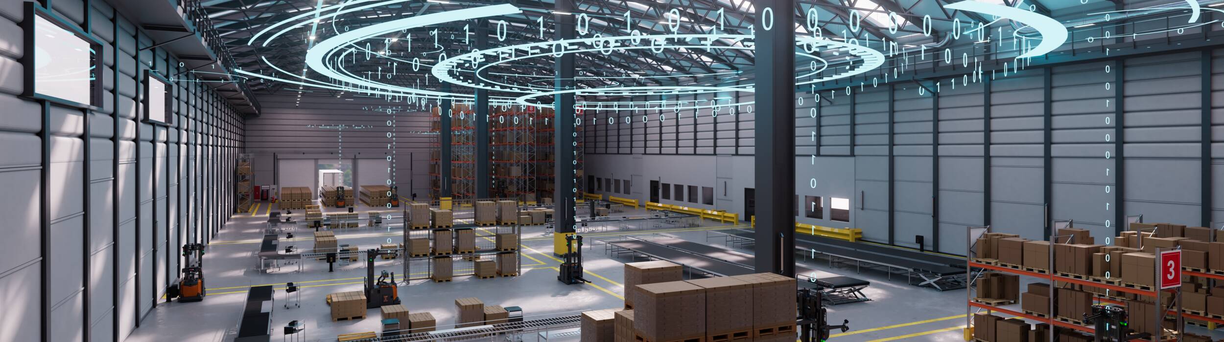 Toyotan automaattitrukit ja automaatio-ohjelmisto automatisoidussa varastossa