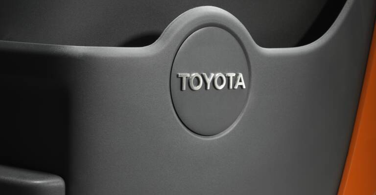 Close up on Toyota logo
